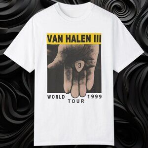 Van Halen III World Tour 1999 T Shirt Rock Band Graphic Fan Gift Retro Concer 89